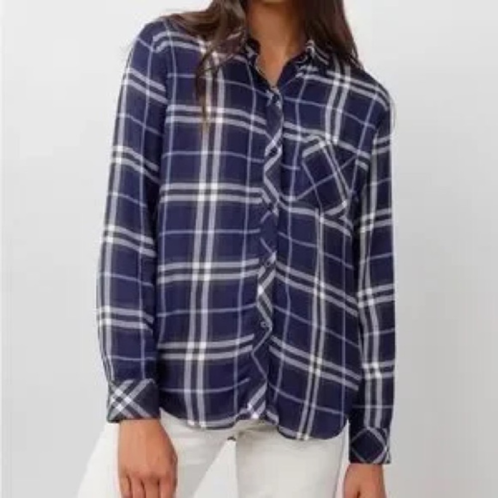 Rails Indigo and White Checkered Shirt - Picture 5 of 5
